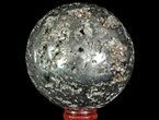 Polished Pyrite Sphere - Peru #65872-1